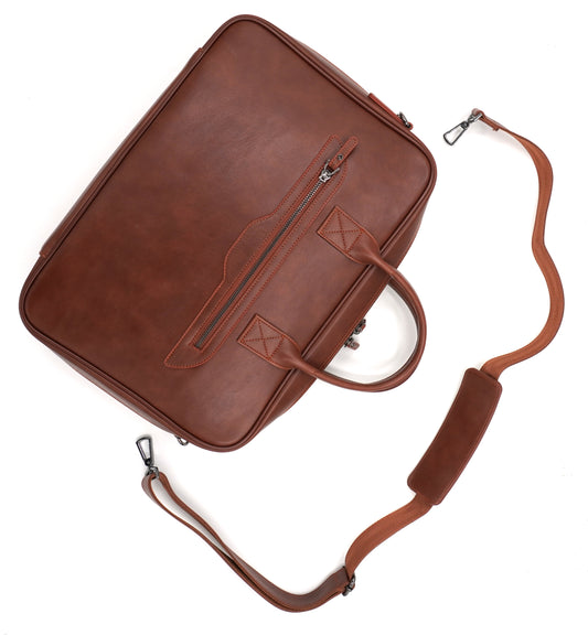 Kahverengi 16 inç Askılı Laptop Organizer & Evrak Çantası