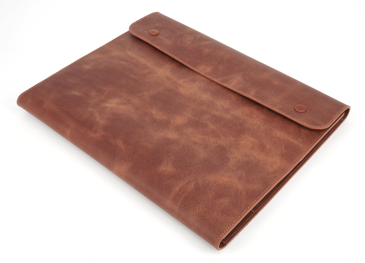 Gerçek Deri Tablet Organizer Kahverengi