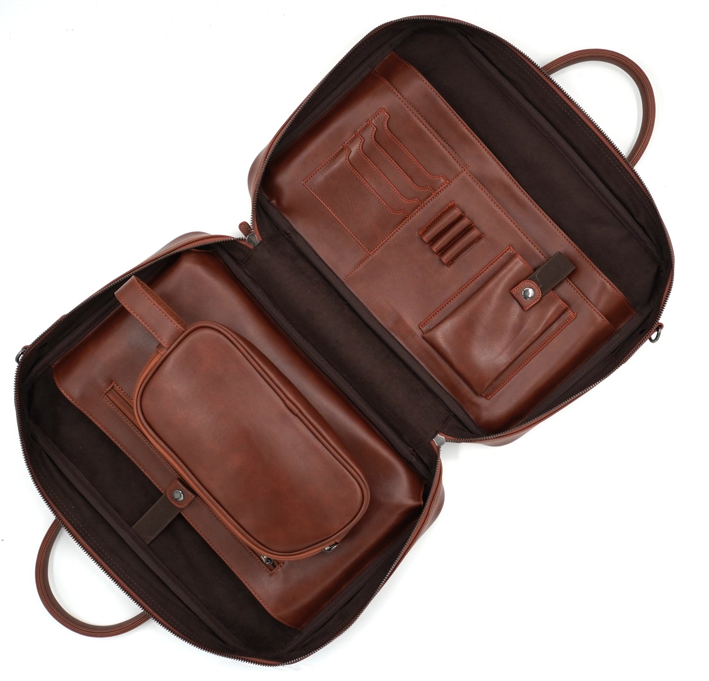 Kahverengi 16 inç Askılı Laptop Organizer & Evrak Çantası