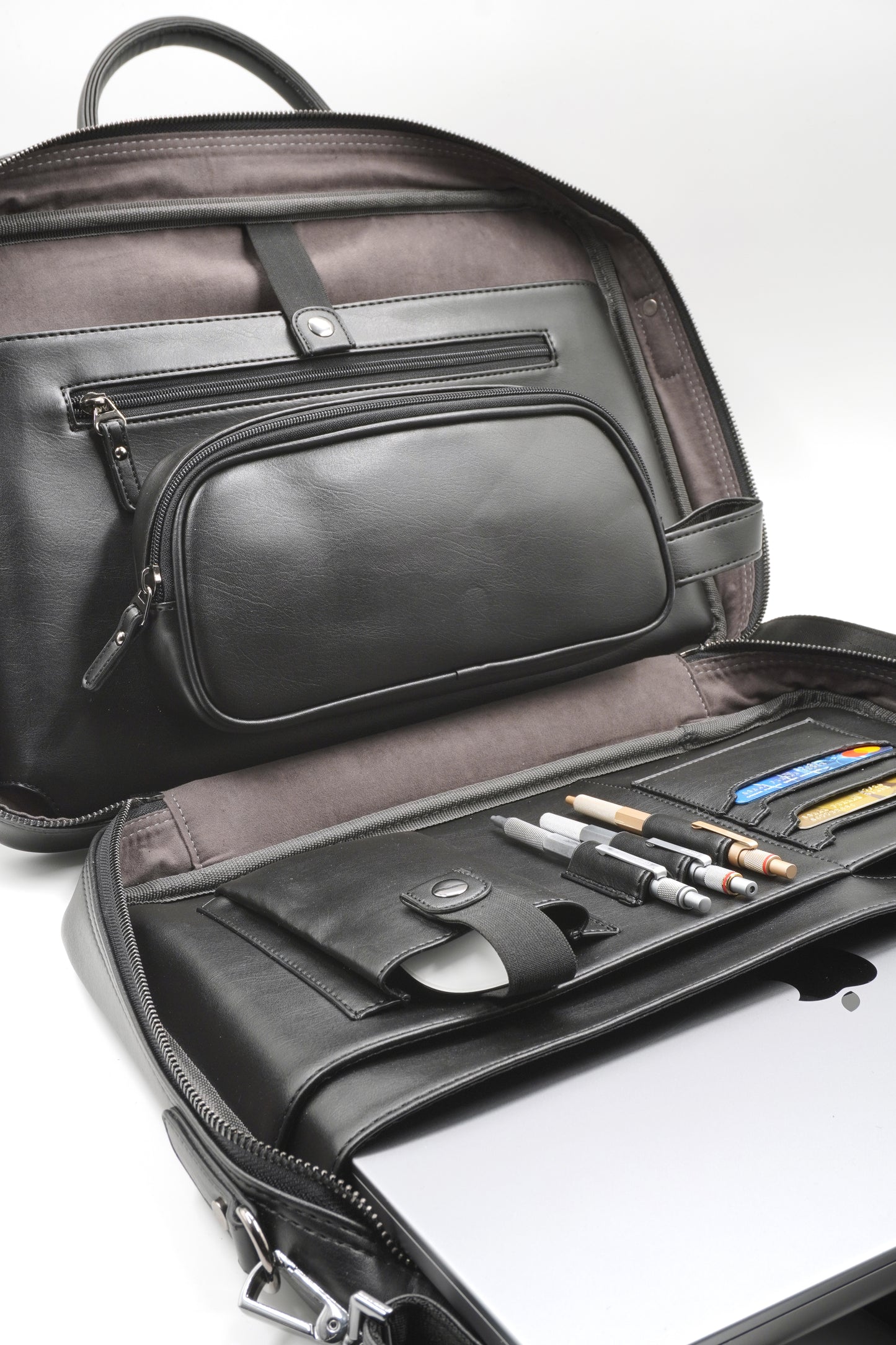 16 inç Askılı Laptop Organizer & Evrak Çantası - Siyah