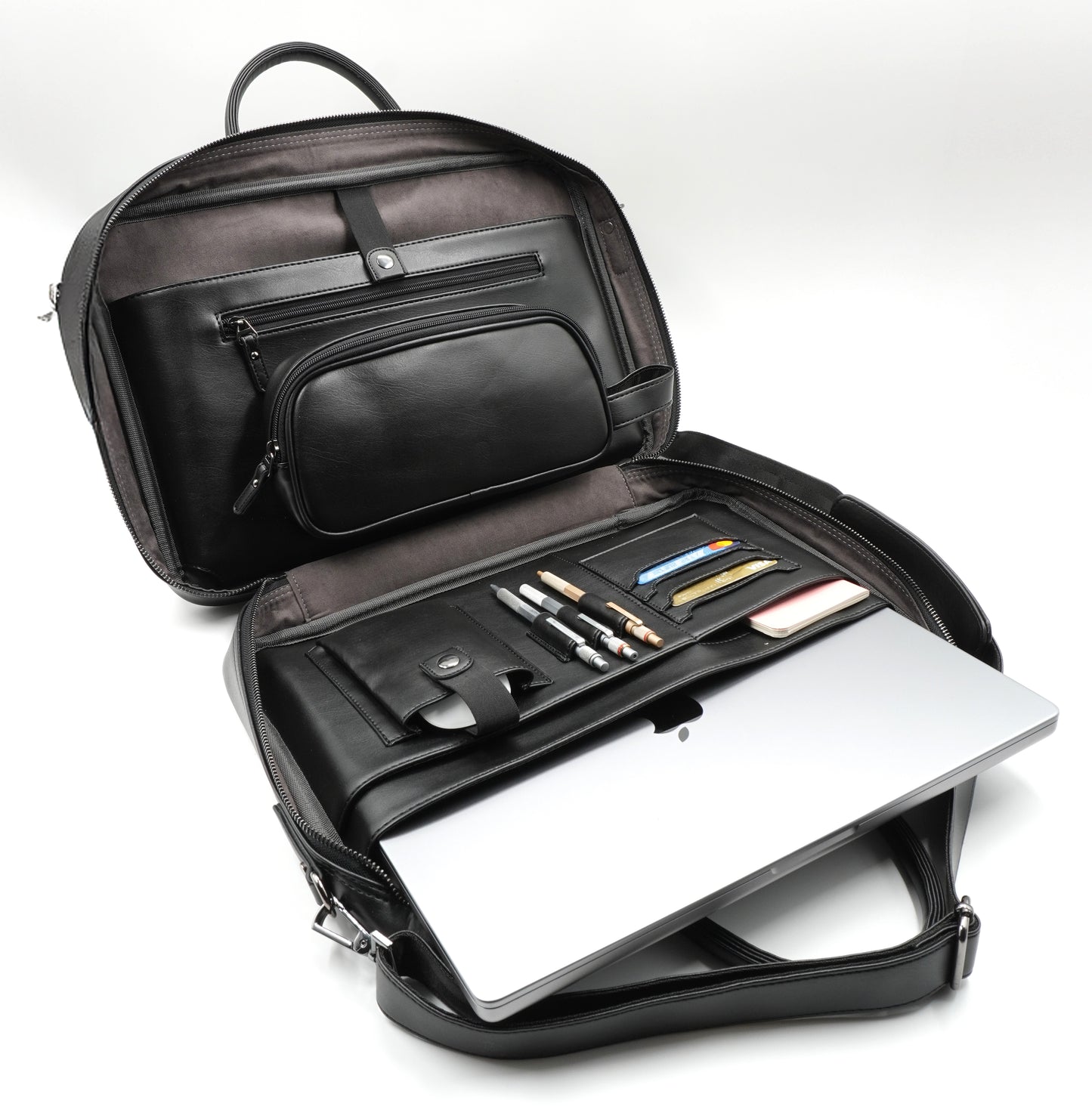 16 inç Askılı Laptop Organizer & Evrak Çantası - Siyah