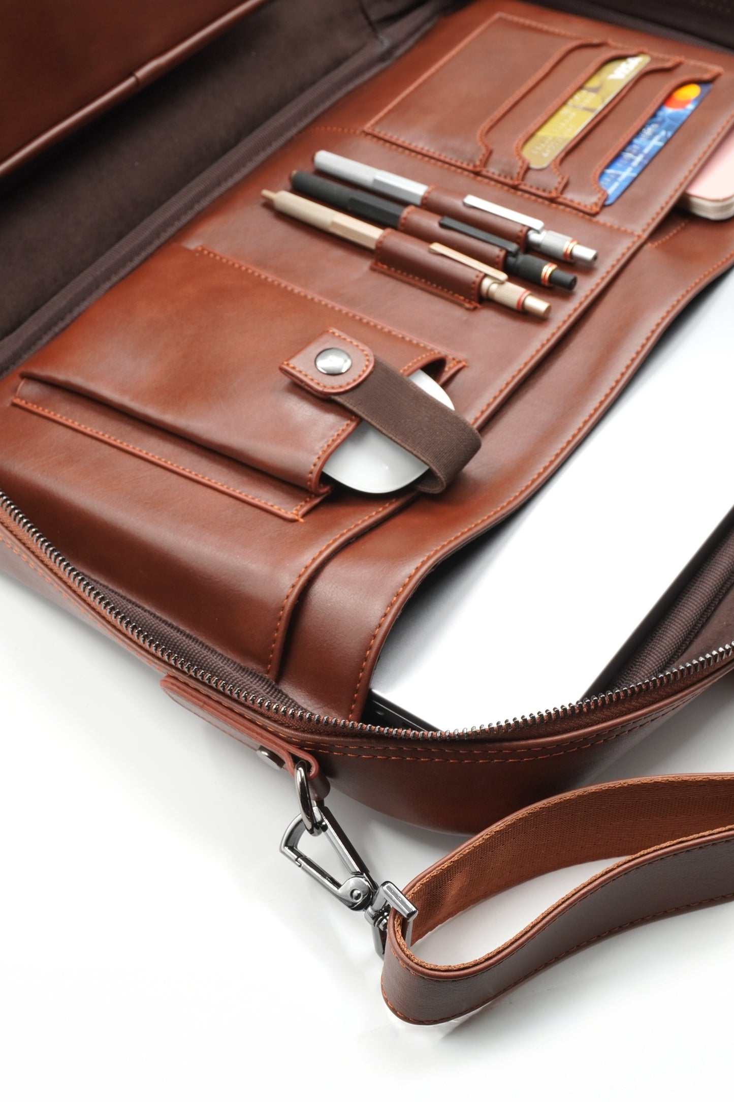 Kahverengi 16 inç Askılı Laptop Organizer & Evrak Çantası